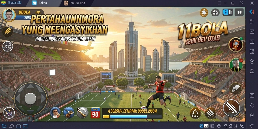 Tangkapan layar gameplay menara pertahanan 11BOLA yang epik dan mendebarkan.