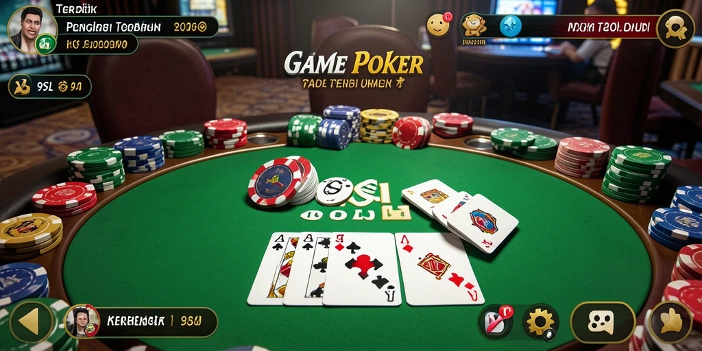 Gameplay Poker seru dan menantang di 9SL.