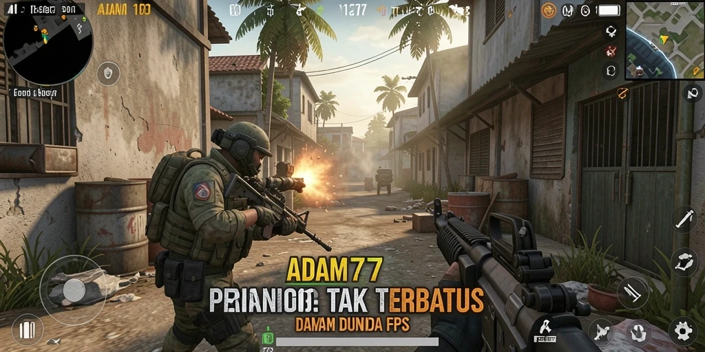 Gameplay mendebarkan dalam pertarungan FPS di ADAM77.