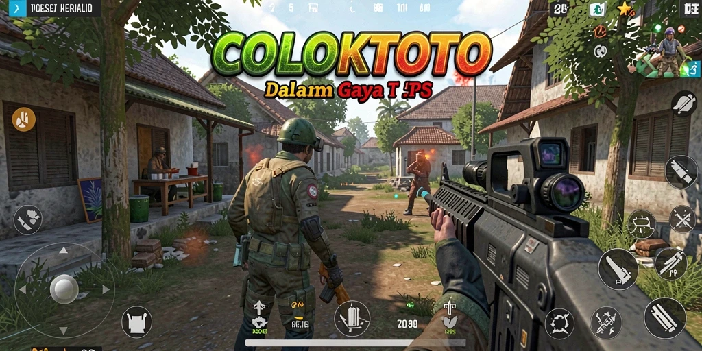 Tampilan gameplay seru COLOKTOTO di arena TPS.
