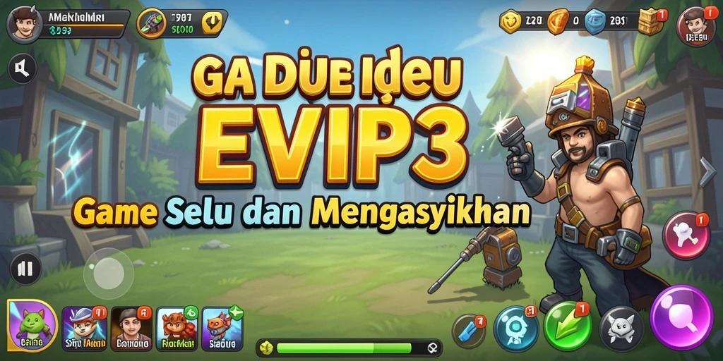 Tampilan gameplay EVIP3 yang menarik dan santai.
