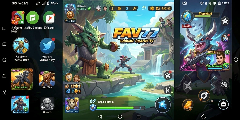 Tampilan antarmuka FAV77 yang sederhana dan fungsional.