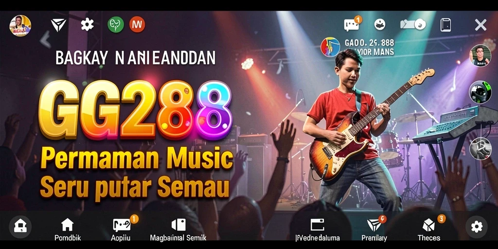 Tampilan menarik dari gameplay musik GG288.