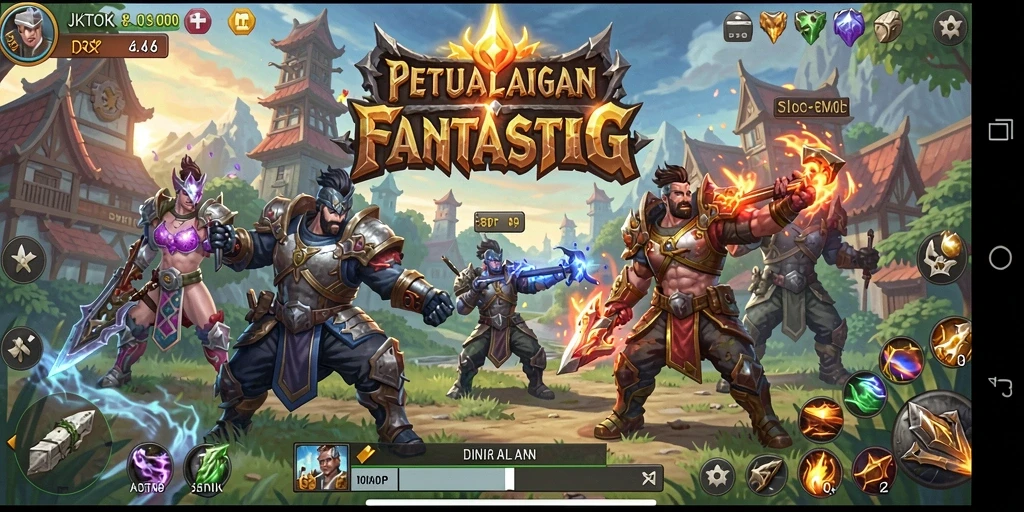 Tampilan gameplay seru dan mendebarkan dalam JKTOK.
