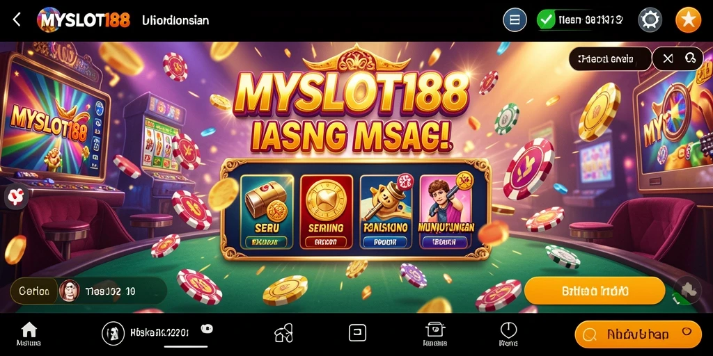 Tampilan gameplay seru di MYSLOT188 dengan berbagai pilihan permainan Kasino.