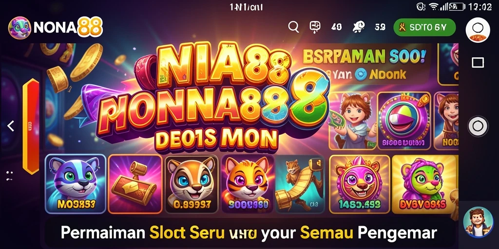 Tangkapan layar gameplay NONA88 menampilkan slot yang memukau dan fitur bonus menarik.