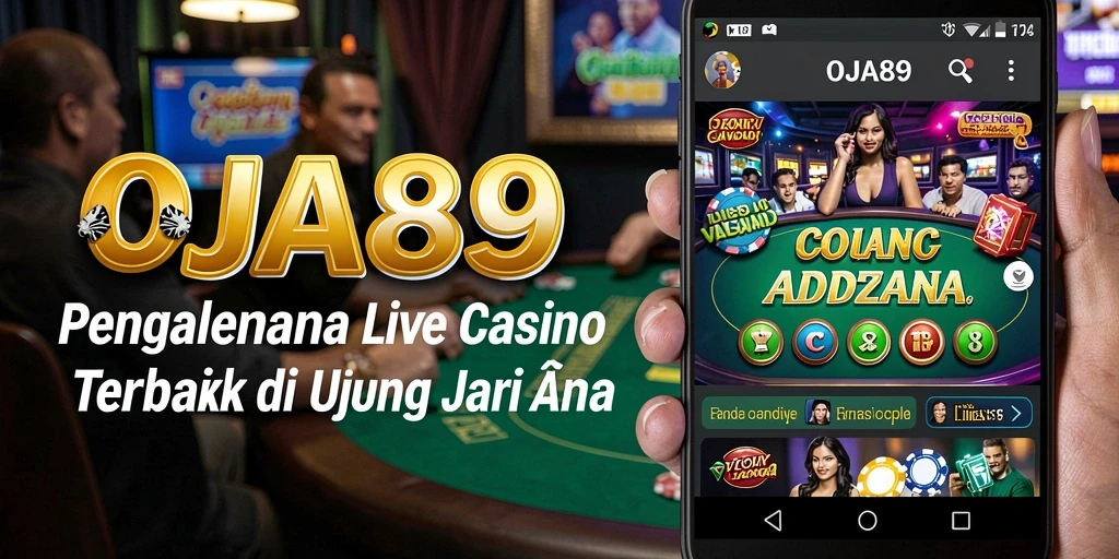 Tampilan screenshot utama OJA89 yang menunjukkan suasana permainan Live Casino.