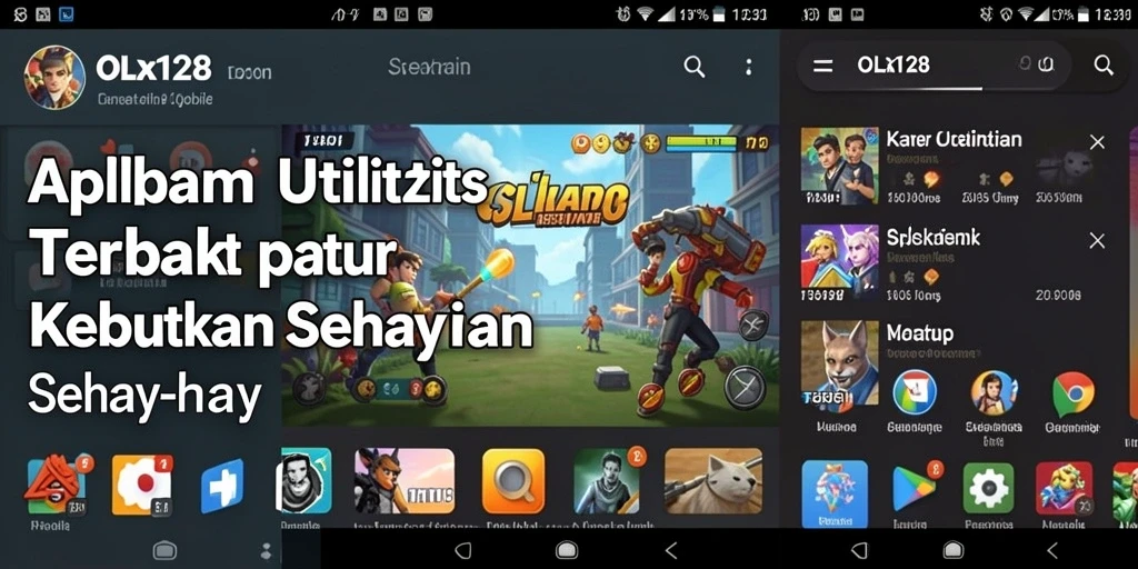 Tampilan antarmuka OLX128 yang sederhana dan efektif.