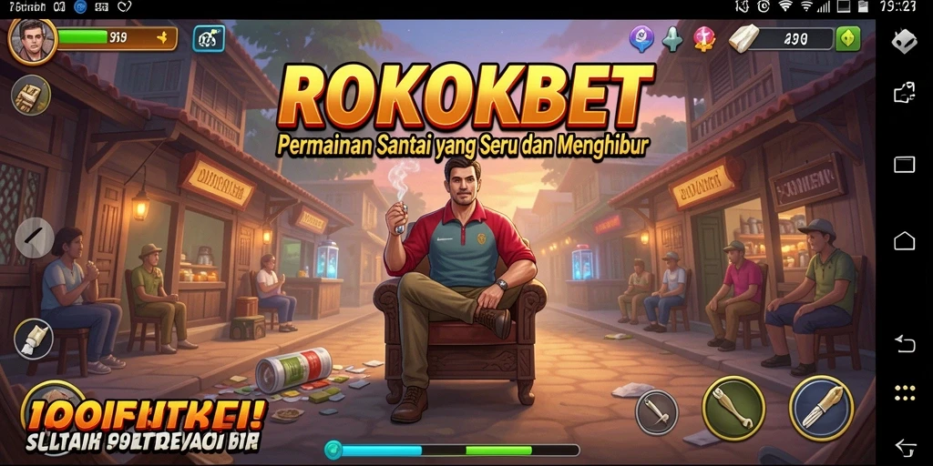 Tampilan gameplay ROKOKBET yang seru dan menghibur.