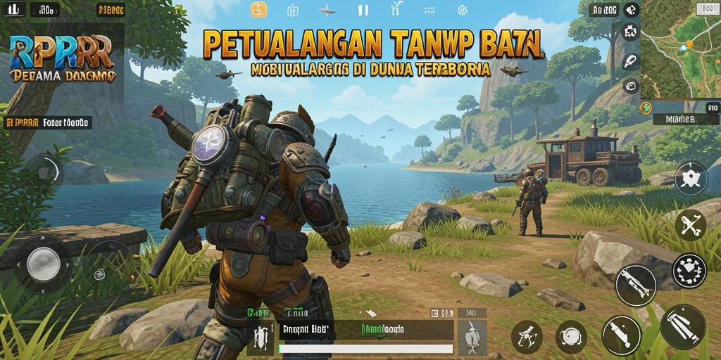 Screenshot utama RPRR menunjukkan luasnya dunia terbuka yang menakjubkan.