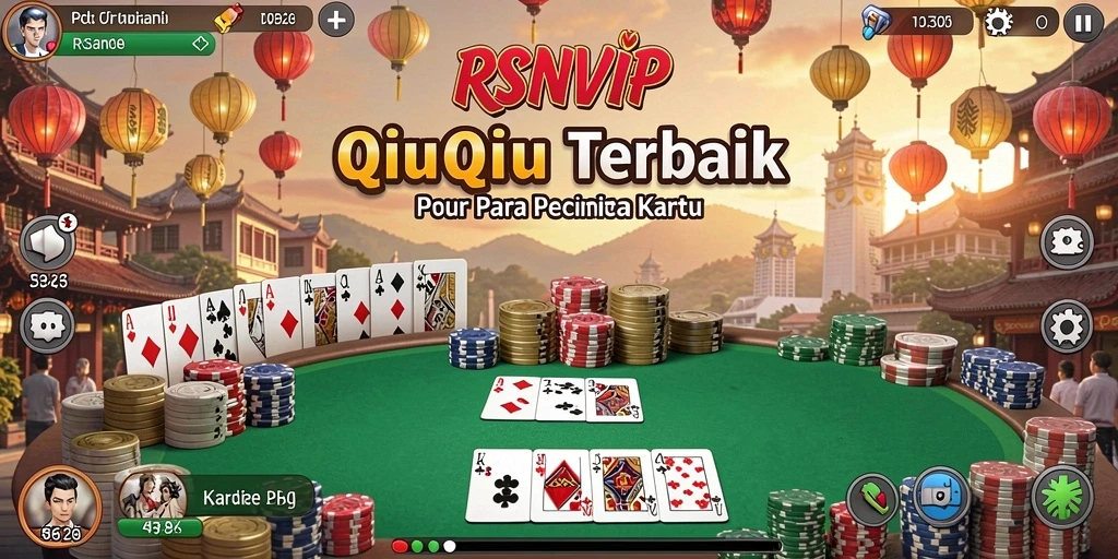 Tampilan gameplay QiuQiu yang seru dan menantang di RSNVIP.