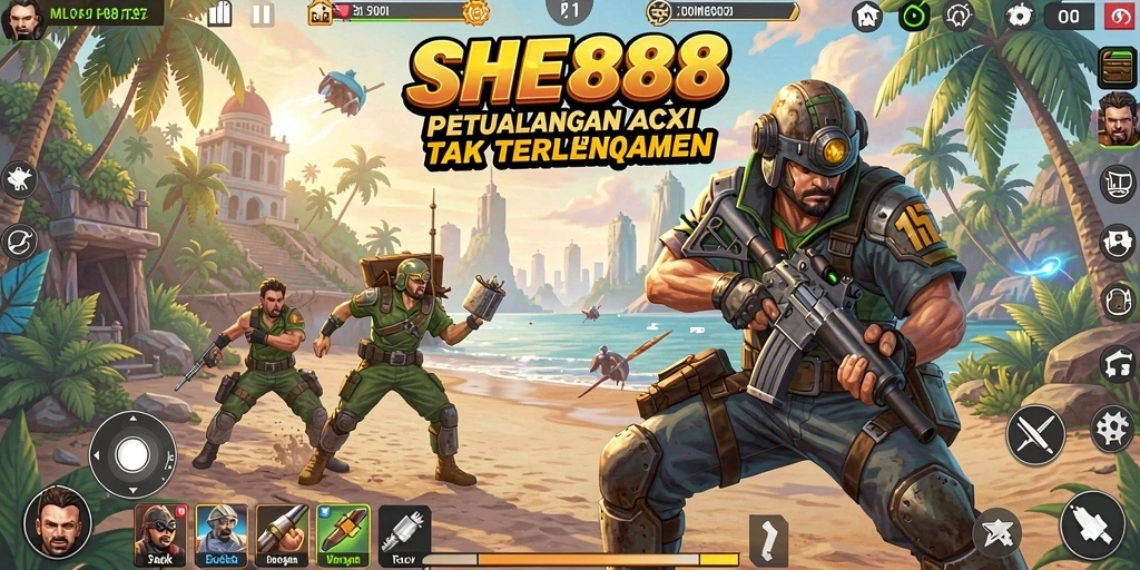 Tampilan gameplay seru dari SHE888 yang menegangkan.