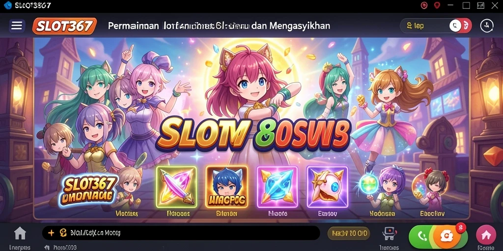 Tangkapan layar gameplay SLOT367 menampilkan karakter anime yang menarik.