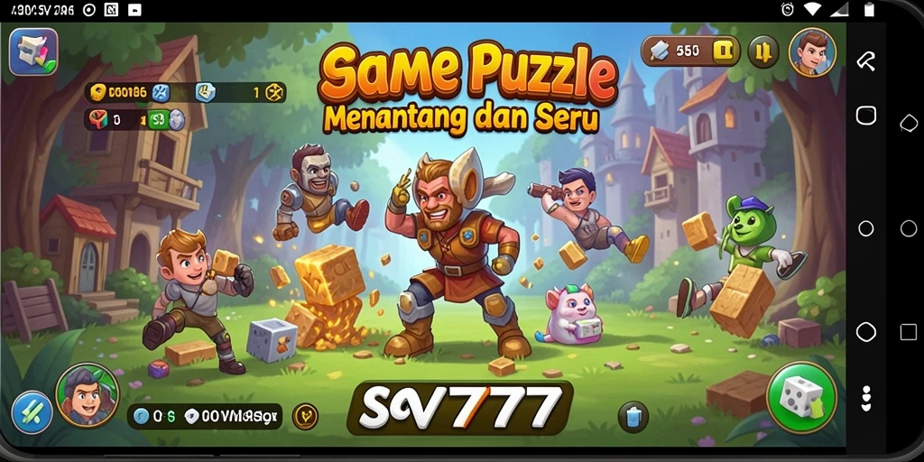 Tampilan gameplay puzzle SOV777 yang menantang dan menyenangkan.