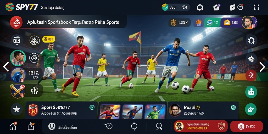 Tampilan menarik dari gameplay aplikasi Sportsbook SPY77.