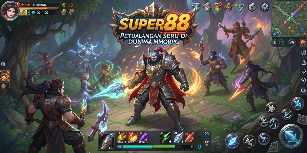 Tampilan menarik dari gameplay <strong>SUPER88</strong> yang menunjukkan pertempuran seru antara karakter.