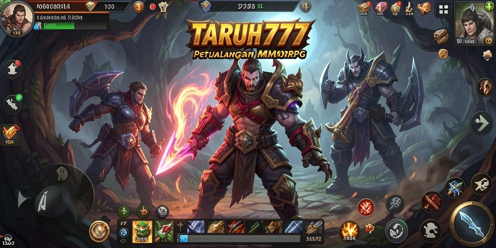 Tampilan gameplay TARUH777 yang memukau dalam dunia MMORPG.
