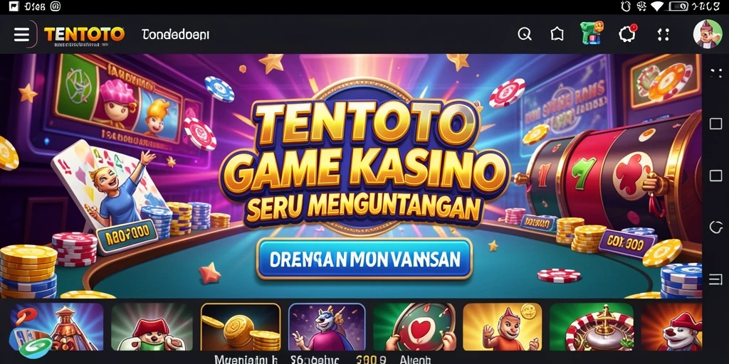 Tampilan gameplay seru dari TENTOTO saat bermain Kasino.